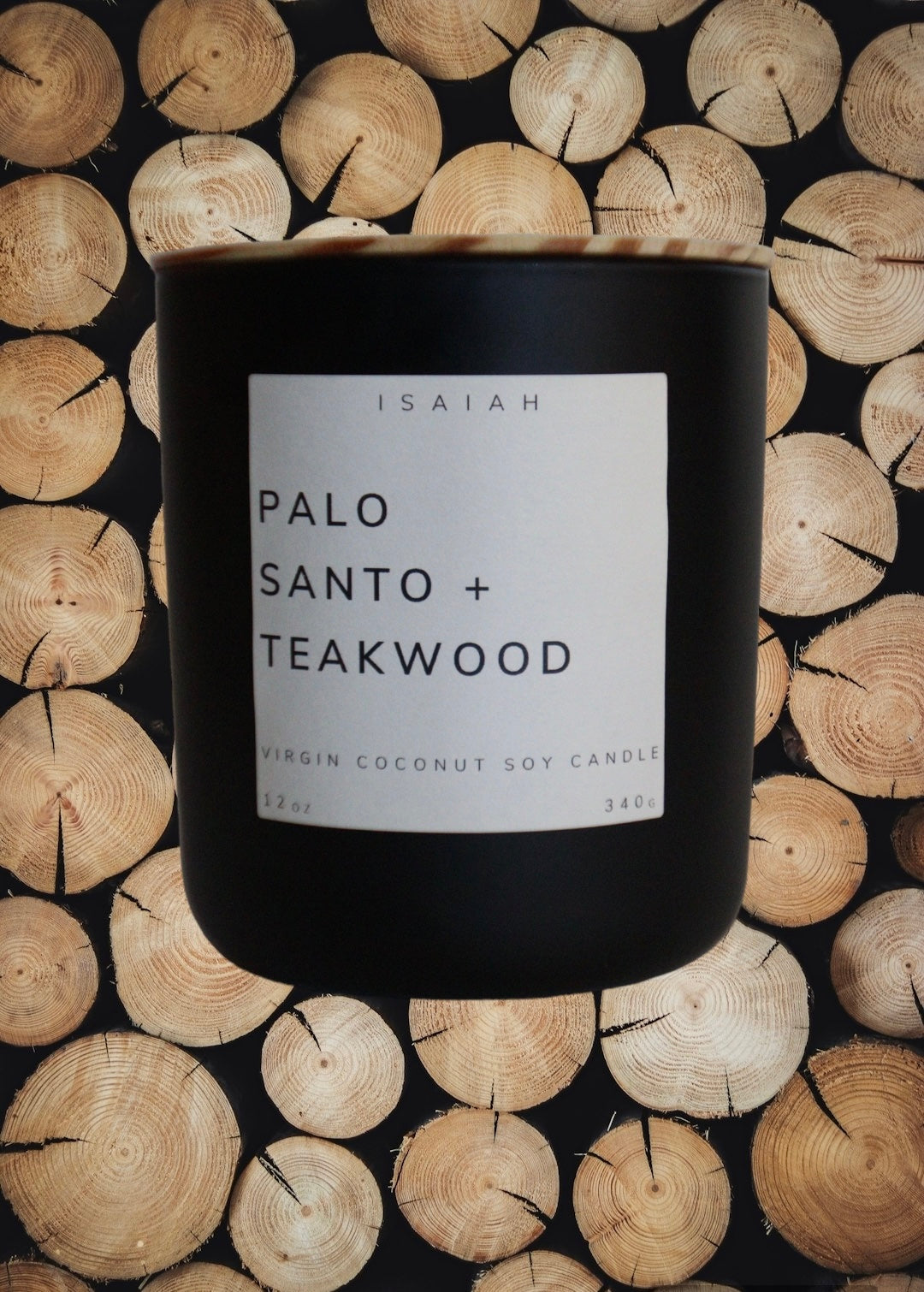 Palo Santo + Teakwood - 12oz Large Candle