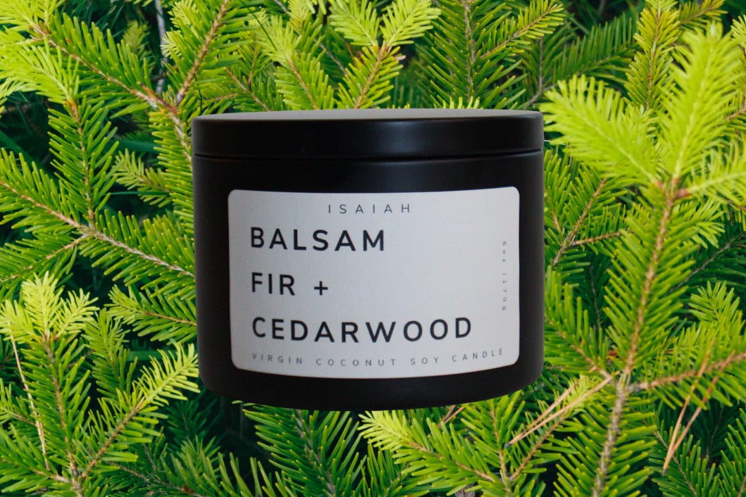 Balsam Fir + Cedarwood - 6oz Standard Candle