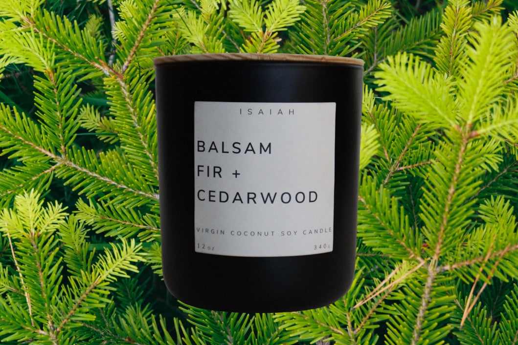 Balsam Fir + Cedarwood - 12oz Large Candle