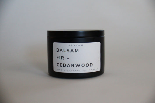 Balsam Fir + Cedarwood - 6oz Standard Candle