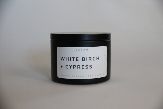 White Birch + Cypress - 6oz Standard Candle