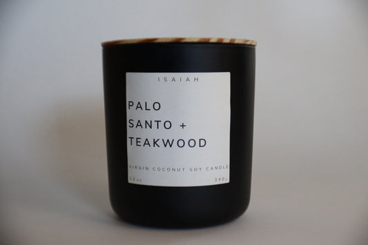 Palo Santo + Teakwood - 12oz Large Candle