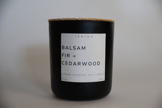 Balsam Fir + Cedarwood - 12oz Large Candle